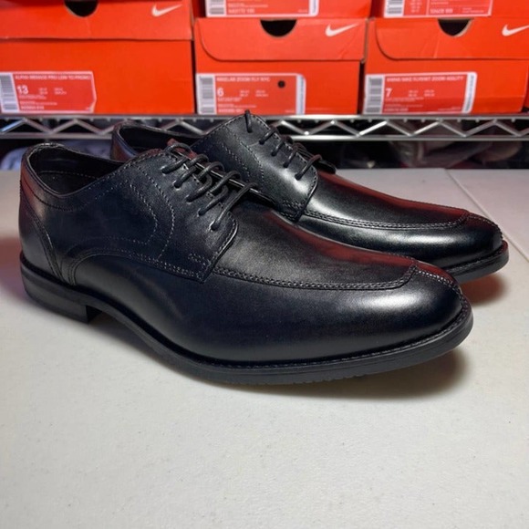 Rockport Style Purpose Plain Toe Oxfords Black - Picture 8 of 8